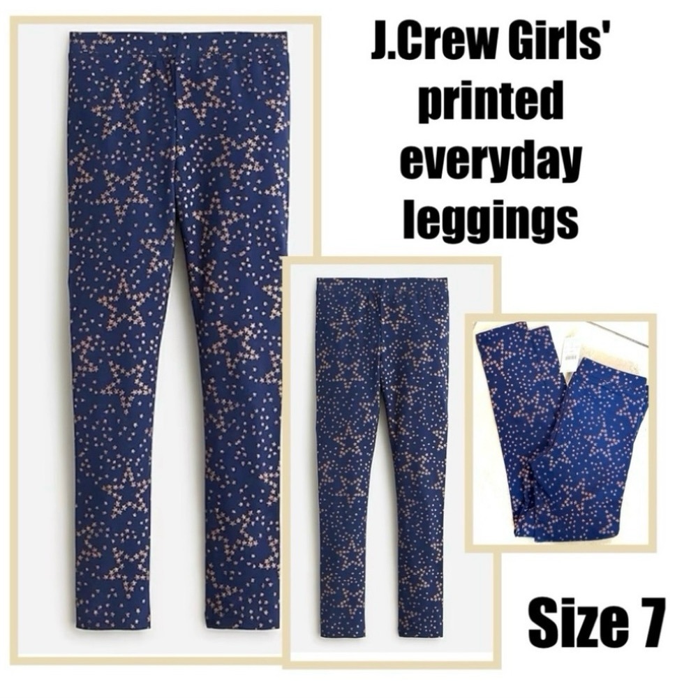 J.Crew Girls' printed everyday star leggings